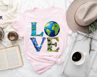 Love Planet Shirt, Love Shirt, Love Earth Shirt, Earth Day Shirt, Save Our Planet Shirt, My Planet Shirt, Earth Day Gift, Environmental Tee
