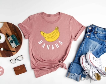 Yellow Banana Shirt, Banana Shirt, Banana Gift, Banana Lover Shirt, Banana Fan Shirt, Banana Fan Gift, Fruit Shirt, Banana Tee, Fruit Gift
