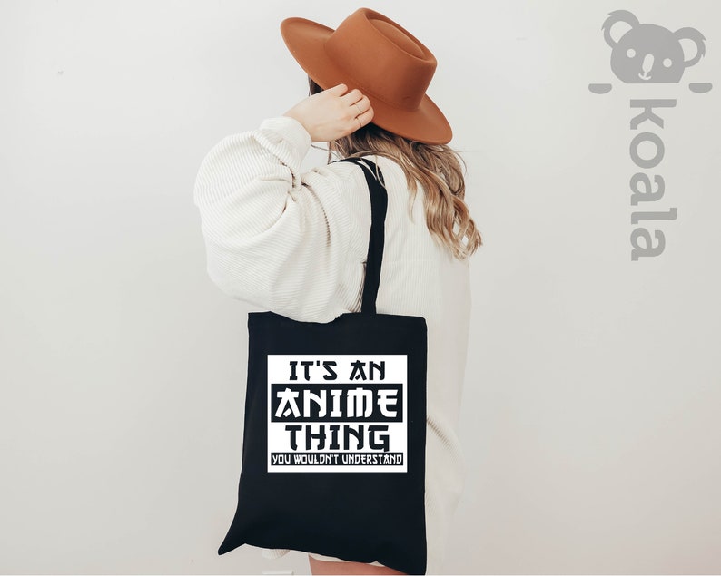 Anime Tote Bag, Gift for Anime Lover, Gift for Anime Fan, It's An Anime Thing You Wouldn't Understand, Anime Otaku Tote Bag, Cool Anime Tote image 3