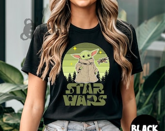Camiseta de Baby Yoda, camiseta de Star Wars, camiseta de Star Wars Disney, camiseta de Yoda de Star Wars, camiseta de Star Wars Disney, camiseta de vacaciones familiares de Disney