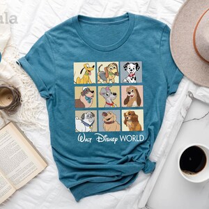 a t - shirt with a picture of disney characters on it