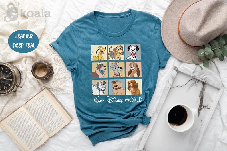 a t - shirt with a picture of disney characters on it