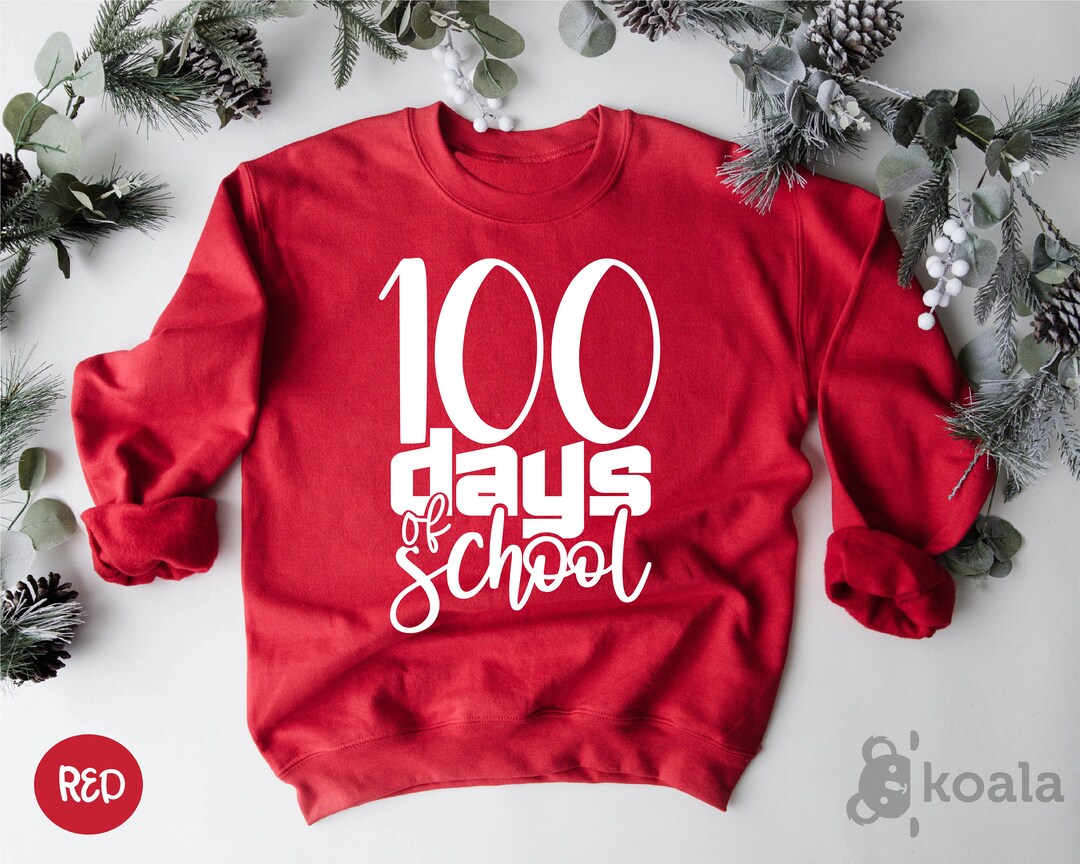 100 Days of School Sweater 100th Day of School Celebration - Etsy