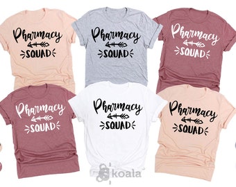 Pharmacy Squad Shirt, Pharmacy Tech Shirt, RX Certified Pharmacy Technician, Pharmacist Shirt, Pharmacy Student Shirt, Pharmacy Grad Shirt