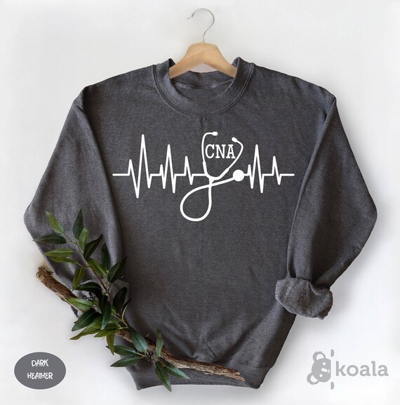 Certified Nursing Assistant Sweatshirt Heart Beat Sweatshirt Tie Dye CNA Sweatshirt Cute CNA Sweater Nurse Life Sweater CNA Gift Nurse Etsy