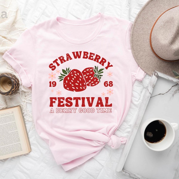 Strawberry Festival 1968 Shirt, Strawberry Festival Shirt, Retro Strawberry Shirt, Strawberry Shirt, Strawberry Lovers Shirt, Gift for Her