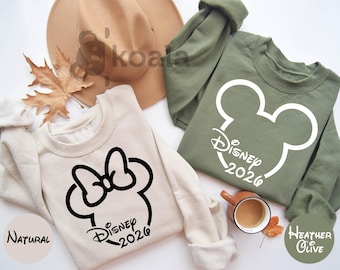 Disney 2026 Sweatshirt, Couple Sweatshirt, Disney Vacation Sweatshirt, Disneyworld Sweatshirt, Disney Couple Sweatshirt, Disney Clothes