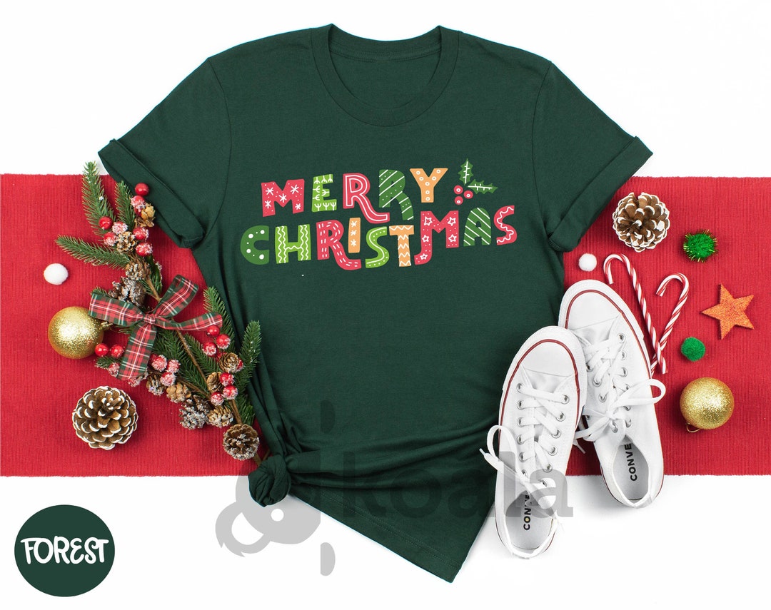 Merry Christmas Shirt Christmas Family Tee New Year Shirt Etsy