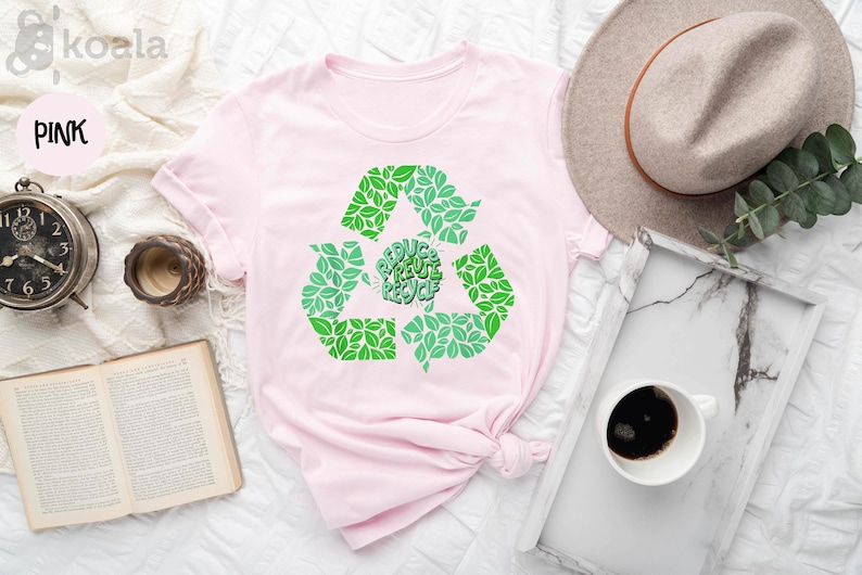 Reduce Reuse Recycle Shirt, Earth Day Shirt, Environment Shirt, Global Warming Shirt, Save The Planet, Recycling Shirt, Recycle Shirt imagem 2