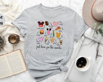 Just Here For The Snacks Shirt, Disney Food Lover, Disney Snack Goals Tee, Disney Vacation Shirt, Disney Epcot Shirt