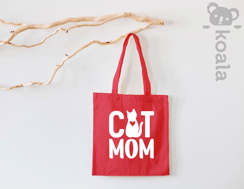 Sac fourre-tout pour maman chat, sac fourre-tout personnalisé pour maman chat, sac fourre-tout pour la fête des mères, sac fourre-tout pour maman chat, cadeau pour amoureux des chats, cadeau pour elle, sac fourre-tout pour amoureux des animaux de compagnie image 5
