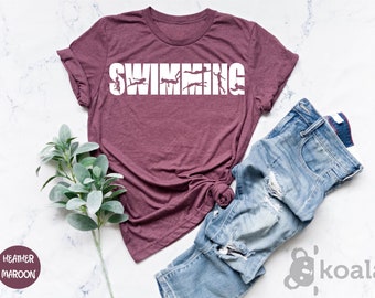 Swimming Shirt, Beach Shirt, Summer Vacation Shirt, Funny Swimming Shirt, Swim Team Shirt, Swimmer Shirt, Swimming Gift, Swim Lover Shirt