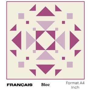 ENVOLEE Patron de Bloc Patchwork PDF en Français