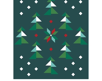 Evergreen Circle Patron de Quilt PDF en Français