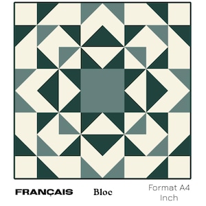 EPICEA Patron de Bloc Patchwork PDF en Français