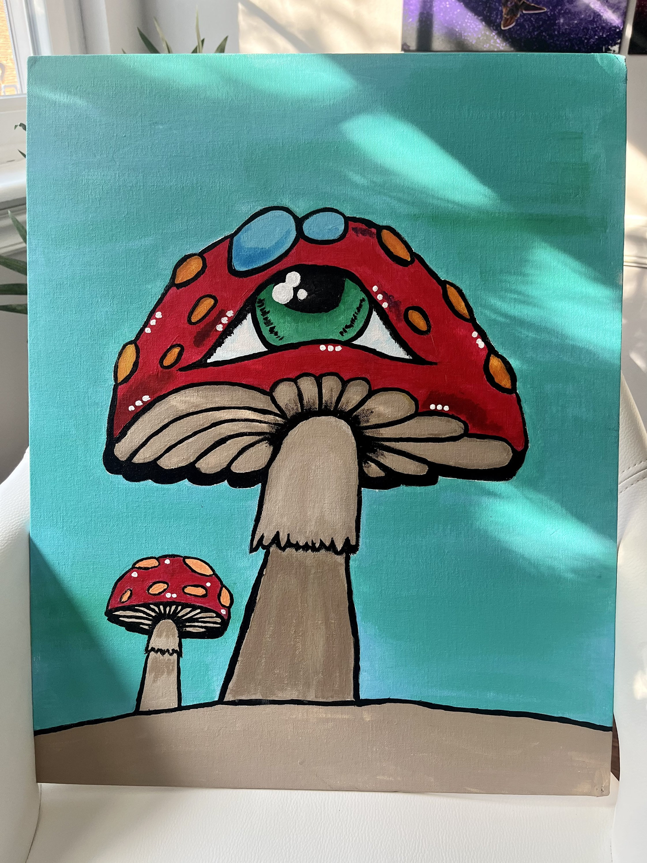 Mushroom painting on sale