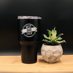 Personalized insulated Stainless Steel Tumbler, Dad Tumbler,Custom Engraved Tumbler, Best Dad Ever Tumbler,Gift for Dad, Engraved Gifts 20oz