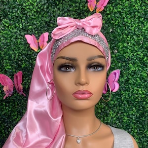 POPULAR Rhinestone Wide Band Bonnet