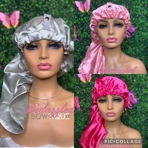 Pack of 3 Soft Satin Bonnet