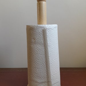 Beechwood Paper Towel Holder Stand image 3