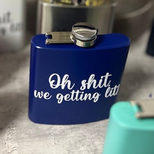 Personalized Flasks | Wedding Party Gifts | Bridesmaid Flask | Groomsmen Flask | Stainless Steel Flask | Custom Flask | Funnel Included