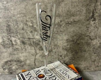 Custom Acrylic Champagne Flutes| Personalized Bridesmaid Gifts |Bridesmaid Champagne Glasses | Bachelorette Wedding Party | Birthday Party