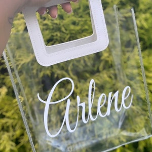 Clear Customizable Purse | Gift Bag | Clear Bag | Personalized Bridesmaid Bag|Stadium Approved Clear Purse | Reusable Gift Bags |Transparent