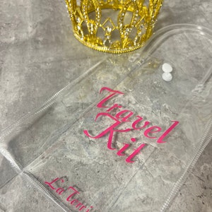 Clear Customizable Mini Bag | Gift Bag | Clear Bag | Personalized Bridesmaid Bag| Clear Purse | Reusable Gift Bags |Transparent | Lash Bag