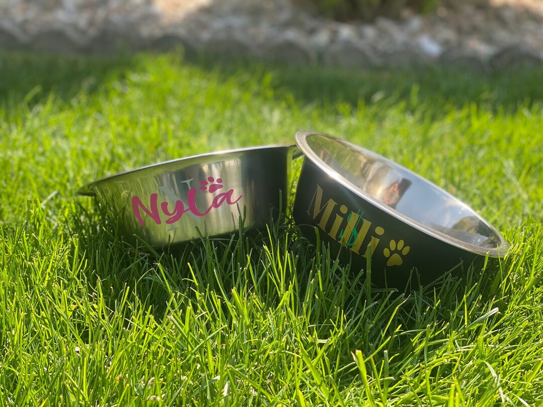 Personalized Dog Bowl Stainless Steel Dog Bowl Dog Lover Etsy Portugal