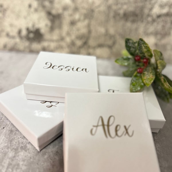 Personalized Bridesmaid Empty Gift Box| Necklace Box | Bracelet Box | Bridesmaid Proposal Box | Bridesmaid Gifts Will You Be My Bridesmaid