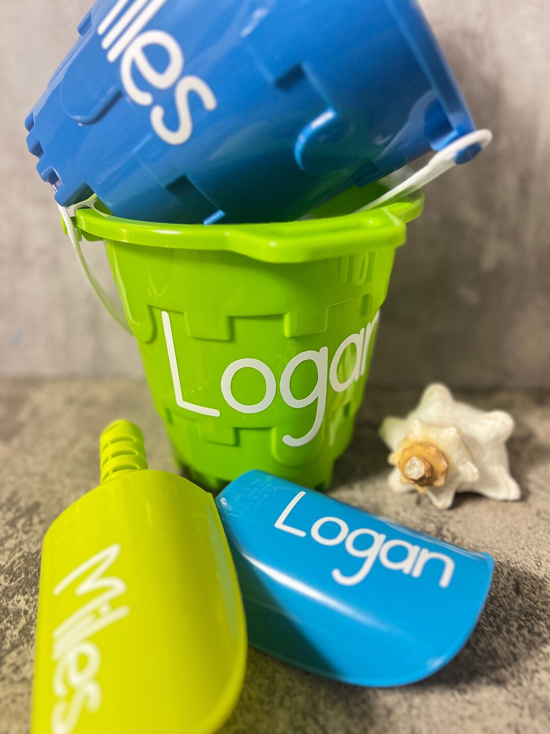 Beach Bucket With Shovel Personalized Beach Pail Beach Bucket Name