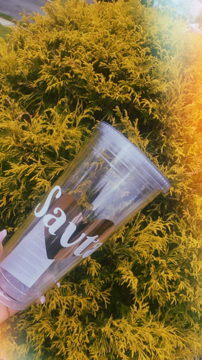 Personalized Name Straw Acrylic Tumbler Customized Straw Etsy