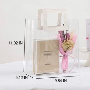 Clear Customizable Purse Gift Bag Clear Bag Personalized Bridesmaid BagStadium Approved Clear Purse Reusable Gift Bags Transparent image 8