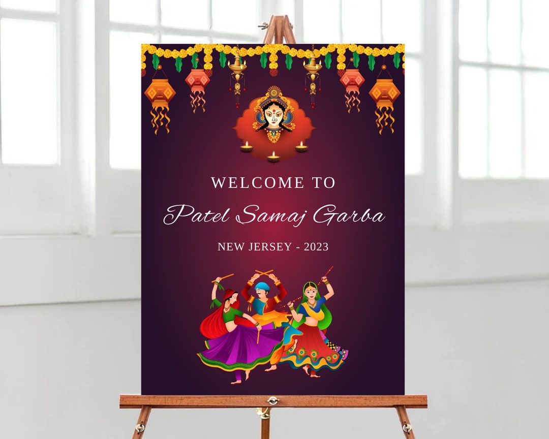 Navratri Poster Navratri Sign 2023 Etsy