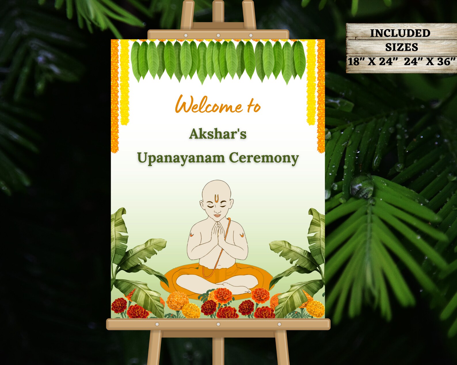 Upanayanam Sign as Thread Ceremony Upanayanam Invite Etsy