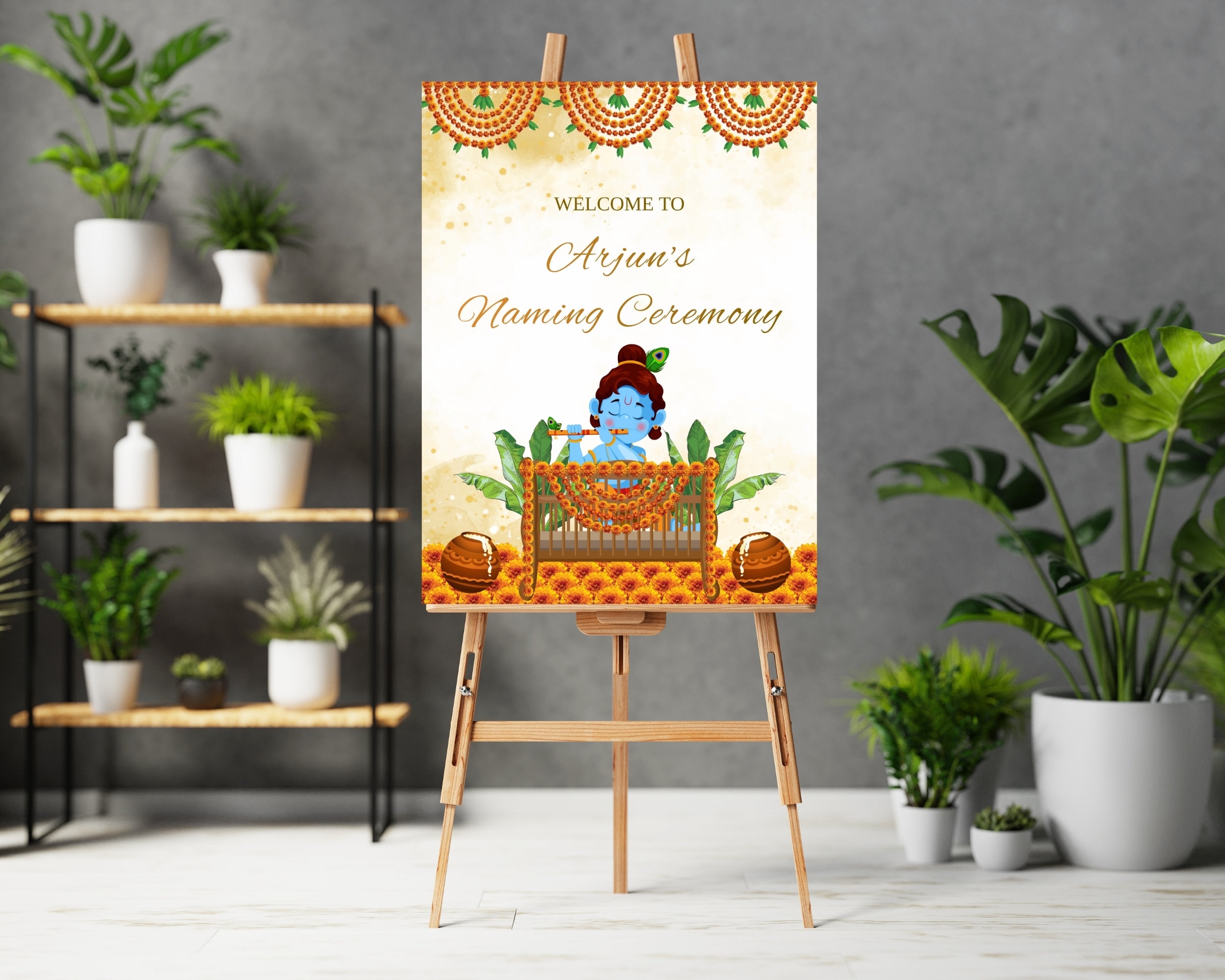 Naming Ceremony Sign Cradle Ceremony Entry Sign Naming Day