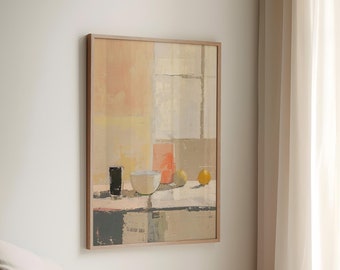 Minimalist Still Life Print: Modern Kitchen Art (Digital Download)