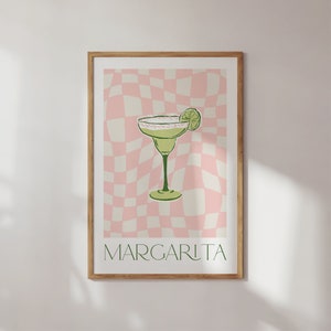 Margarita Cocktail Druck, Margarita Druck, Margarita Poster, Wandkunst Margarita, Cocktail Drucke, Cocktails Wandkunst, Wanddekor Cocktails