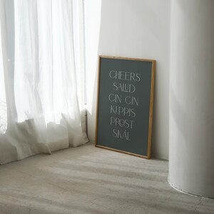 Cheers Print, Cheers Art, Cheers Sign, Bar Cart Print, Bar Cart Art, Kitchen Art, Kitchen Prints, Bar Wall Art, Bar Art, Bar Printables