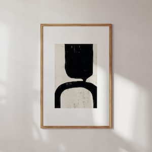 Impressão de arte abstrata preta, arte abstrata preta, arte para impressão, arte de parede de galeria, impressões minimalistas, arte de parede moderna, pôster para impressão, neutro