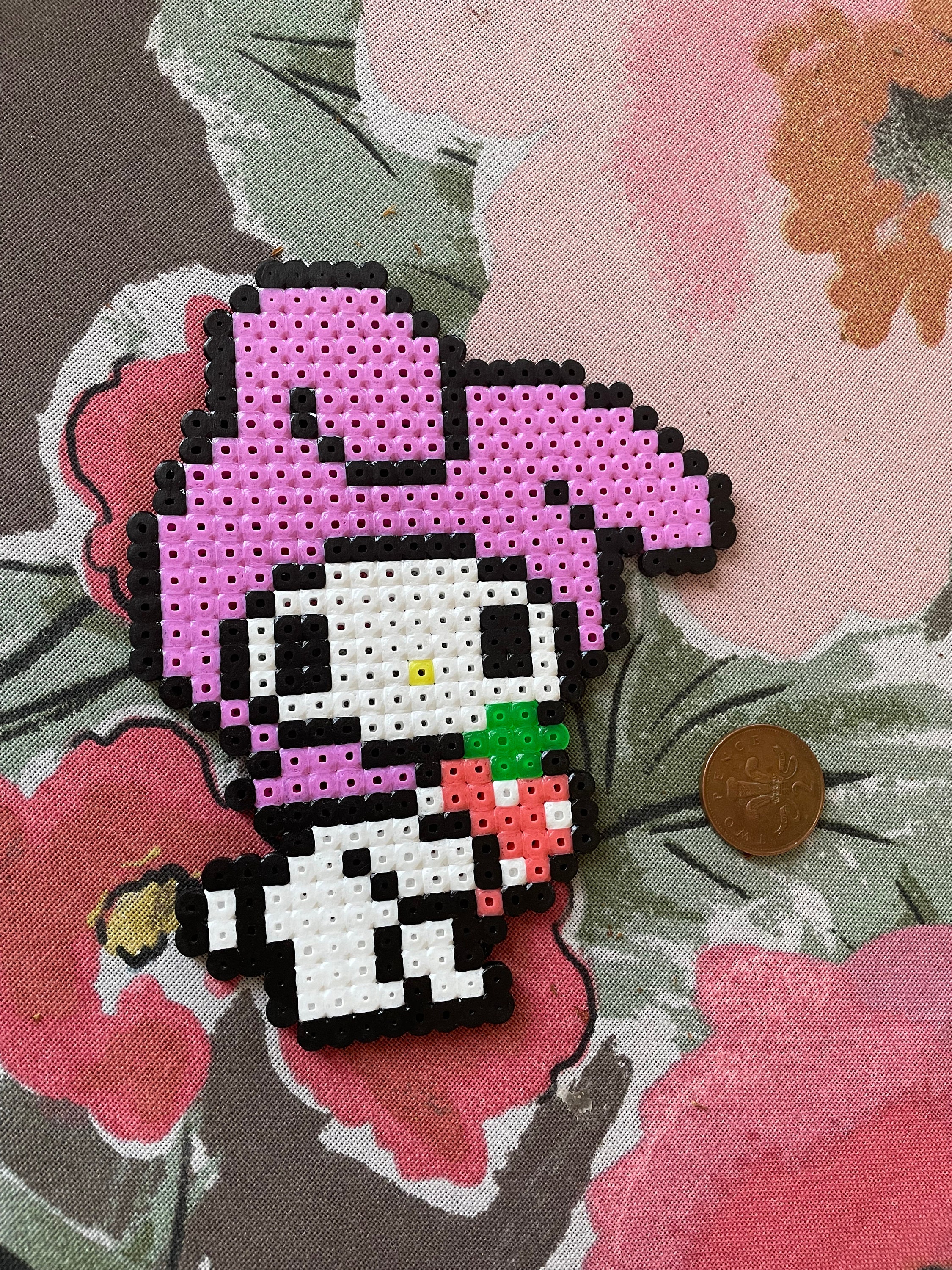 Set of 2 Alice in Wonderland White Rabbit & Mushroom 3D Perler Bead Pattern  Tutorial 