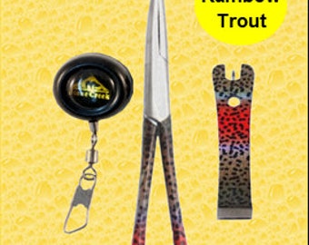 Kit d’outils pour pêcheur avec truite arc-en-ciel - FishSkins™ Print