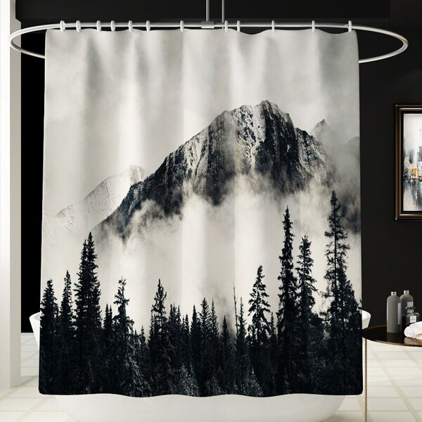 Cabin Shower Curtain Etsy