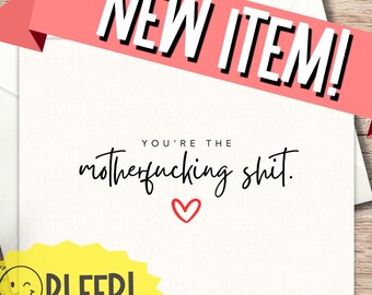 Funny Potty Mouth Card: Thank You, Encouragement, Congratulations, Birthday