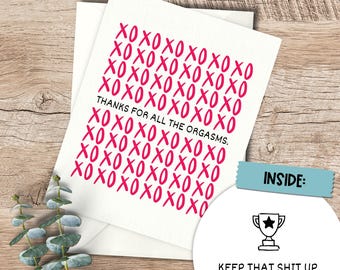 Naughty Adult Themed Thank You Note: Sexy Card for Anniversary