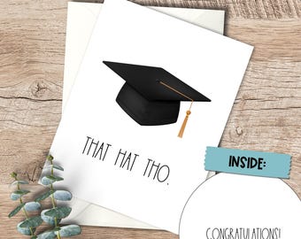 Funny Graduation Card: Gen Z Gift, Minimalist Design
