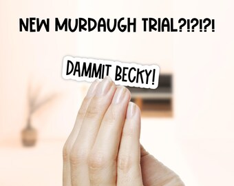 Murdaugh Re-trial Sticker: True Crime Gift, Waterproof Vinyl Laptop Decal