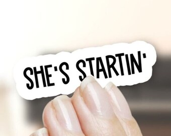 RHONY Sticker: "She's Startin'" - Bravo TV Meme