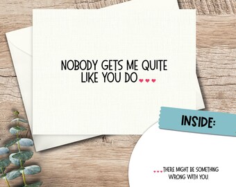 Funny Snarky Anniversary Card: Sarcastic Love Humor
