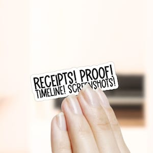 Heather Gay Receipts Waterproof Sticker: Bravo TV Real Housewives